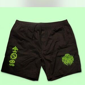 BAD OMENS - Neon Green Summer Shorts